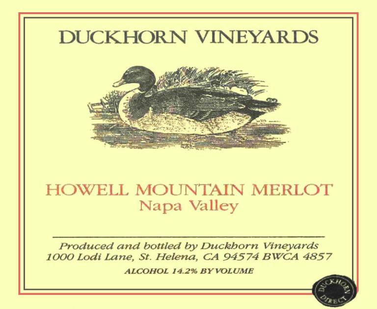 DUCKHORN VINEYARDS HOWELL MOUNTAIN 2000 MERLOT image 0