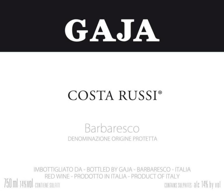 GAJA COSTA RUSSI LANGHE-BARBARESCO 2005