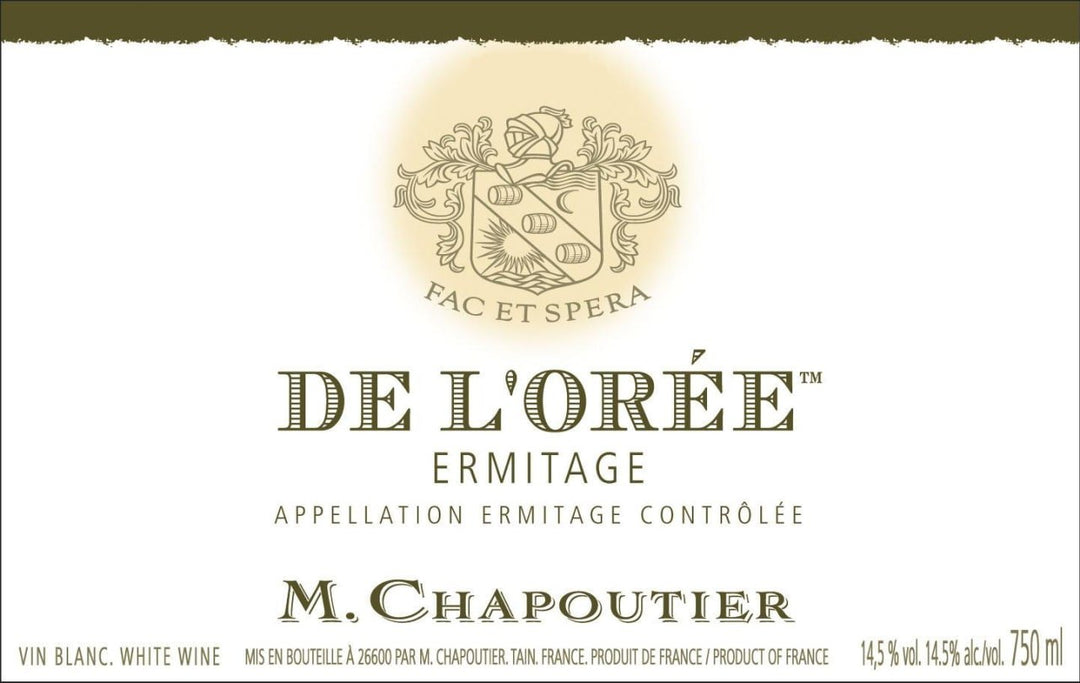 M. CHAPOUTIER ERMITAGE DE L'OREE BLANC 1991