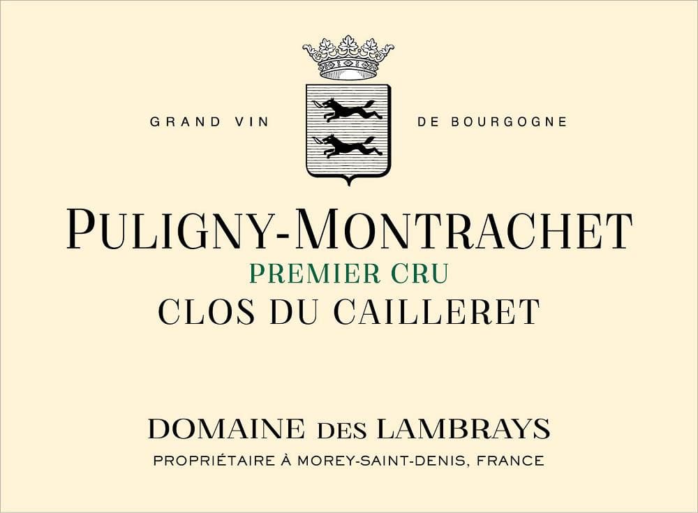 DOMAINE DES LAMBRAYS PULIGNY-MONTRACHET 1ER CRU CLOS DU CAILLERET 2022 image 0