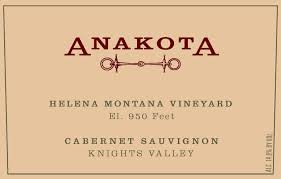 Anakota Helena Mountain Vineyard 2012 Cabernet Sauvignon