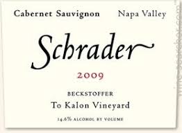Schrader Cellars Beckstoffer To Kalon 2009 Cabernet Sauvignon