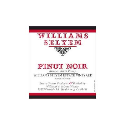 Williams Selyem Estate Vineyard 2012 Pinot Noir