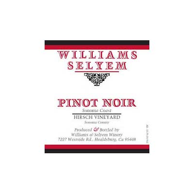 Williams Selyem Hirsch Vineyard 2011 Pinot Noir