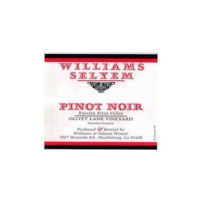 Williams Selyem Olivet Lane Vineyard 2013 Pinot Noir