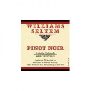 Williams Selyem Weir Vineyard 2010 Pinot Noir