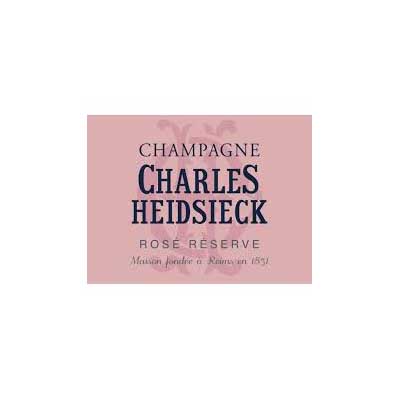 Charles Heidsieck Rose Reserve NV W/ Two Glasses