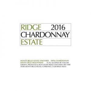 Ridge Vineyards Estate 2016 Chardonnay