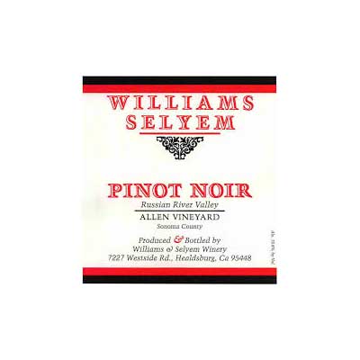 Williams Selyem Allen Vineyard 2016 Pinot Noir