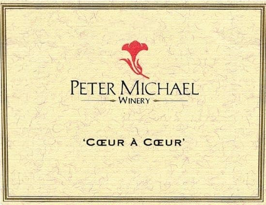 Peter Michael Coeur a Coeur 2015 White Blend