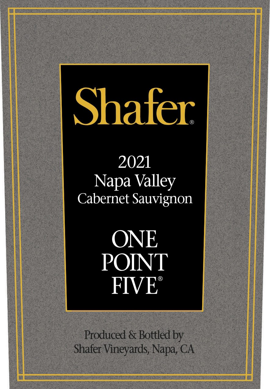 Shafer Vineyards One Point Five 2021 Cabernet Sauvignon