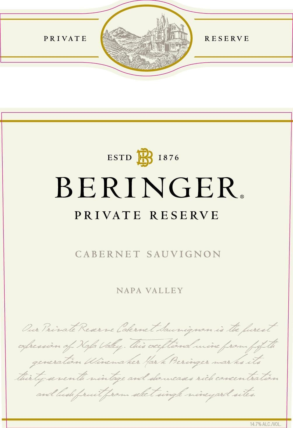 Beringer Vineyards Private Reserve 2018 Cabernet Sauvignon