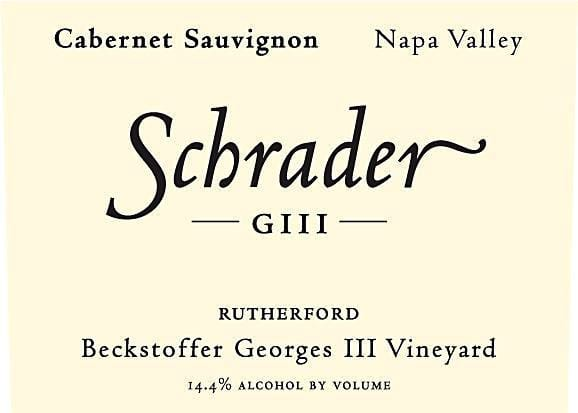 Schrader Cellars GIII Beckstoffer George III 2014 Vineyard Cabernet Sauvignon