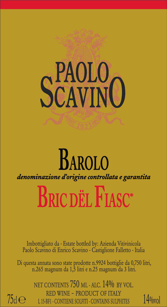 Paolo Scavino Bric del Fiasc Barolo 2009