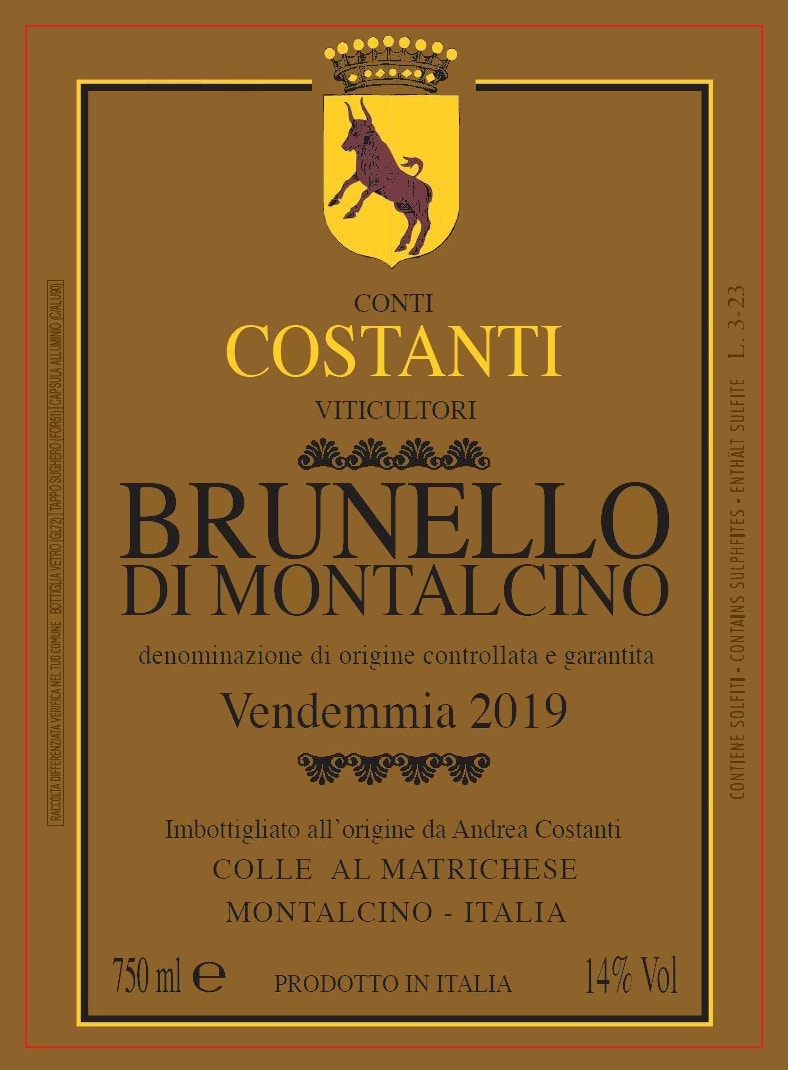 Conti Costanti Brunello di Montalcino 2019