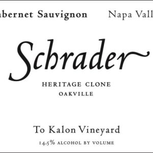 Schrader Cellars Heritage Clone To Kalon Vineyard 2019 Cabernet Sauvignon