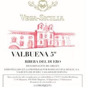 Vega Sicilia Tinto Valbuena 5 2019