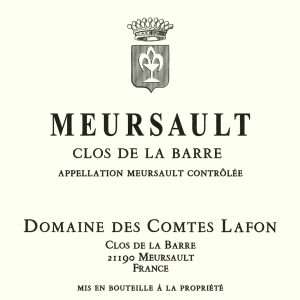 Domaines des Comtes Lafon Meursault Clos de la Barre 2022
